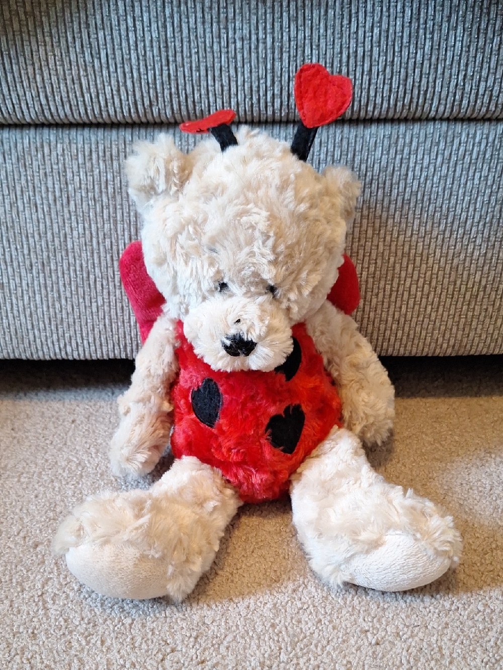 GANZ Ladybug Stuffed Bear